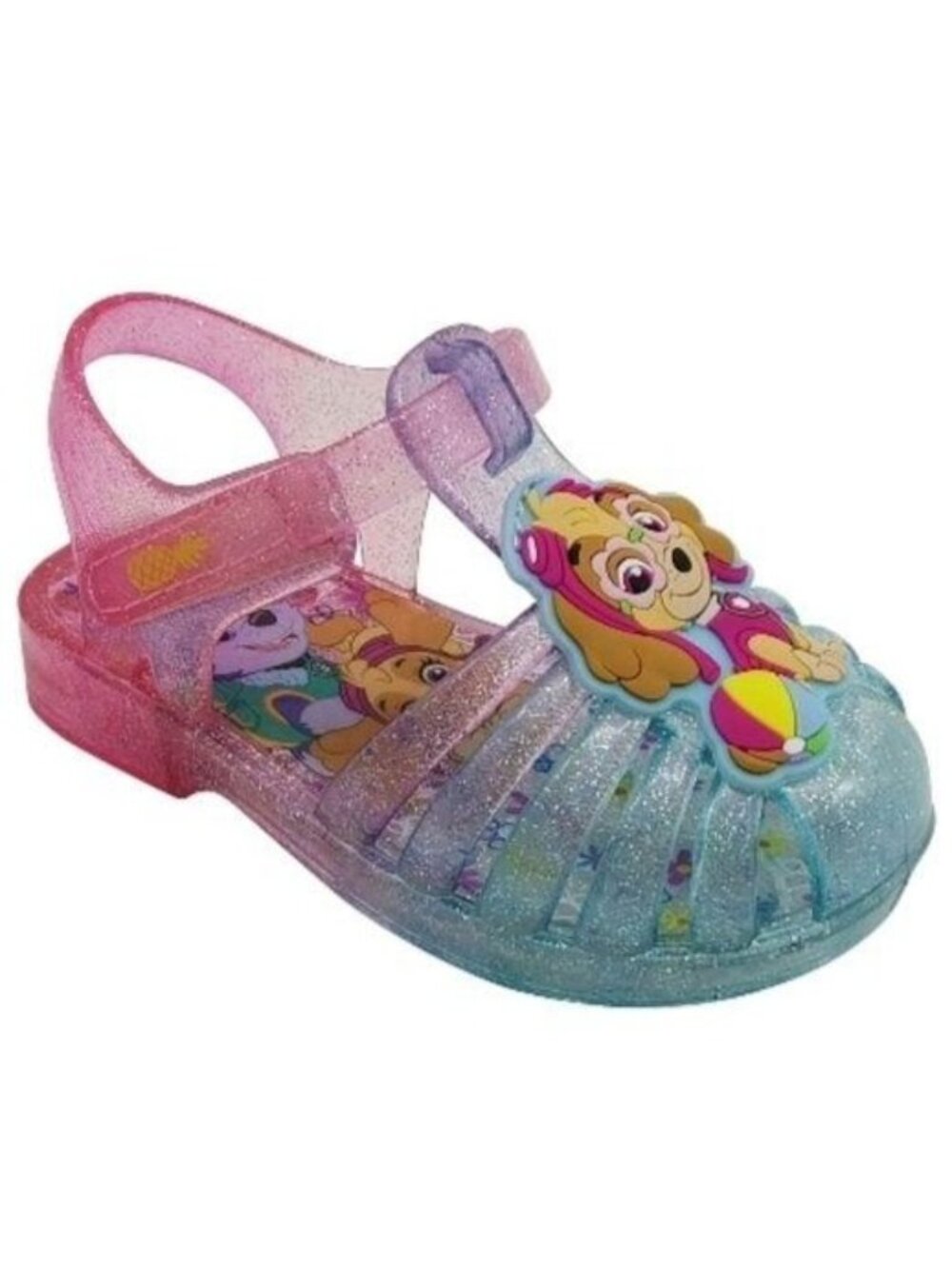 Nickelodeon Paw Patrol Infant Size 3 Sandal Fisherman Jelly Sparkly PVC Strap